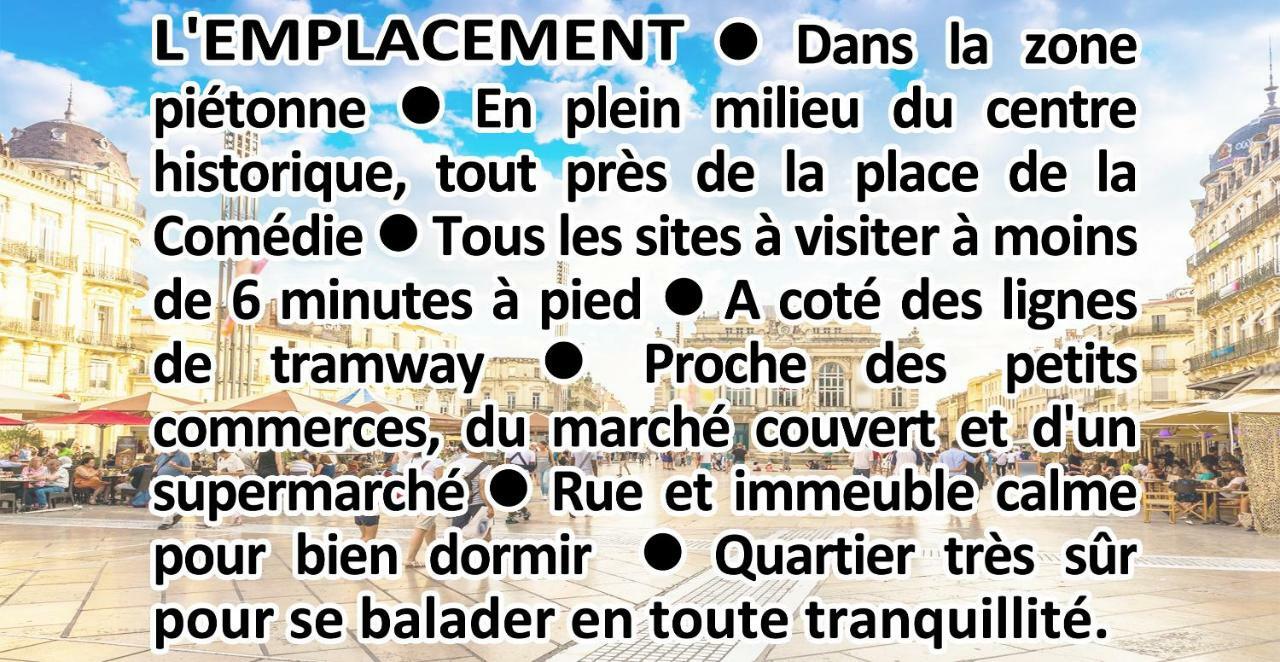 Comedie Musee-Fabre Parking Offert Climatisation Apartment มงต์เปอลิเยร์ ภายนอก รูปภาพ